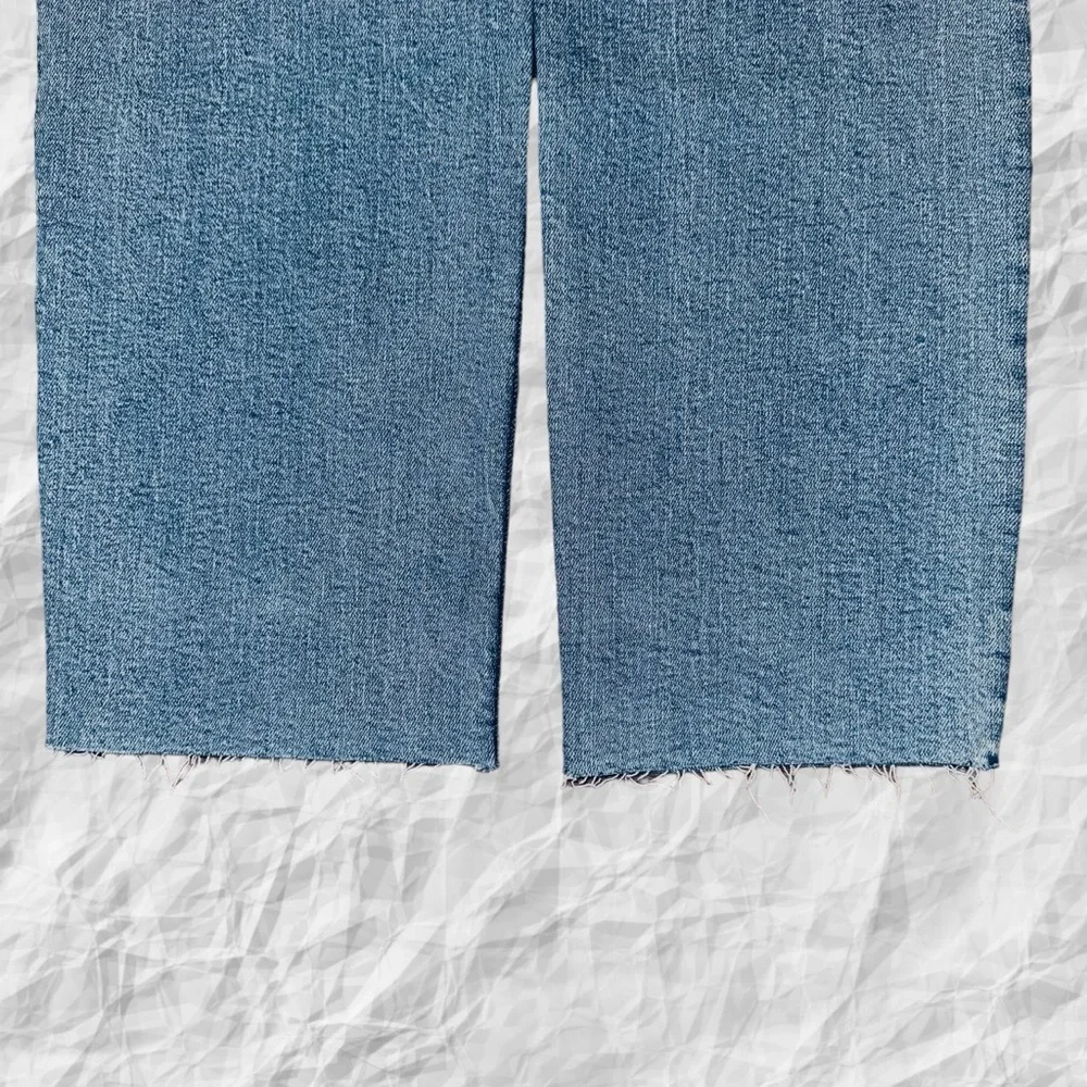 Re/done NWT 70s Stovepipe Cropped Straight Size 26X26 Fray Hem Rio Fade‎